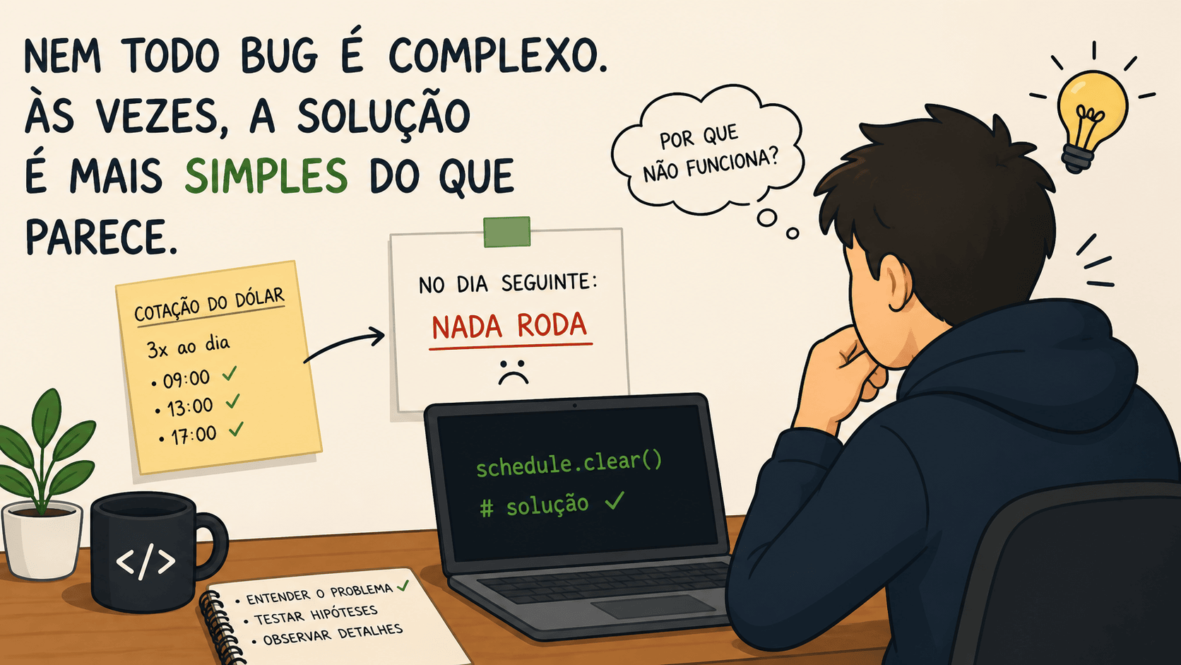 Passei mais de 1 dia num bug… e a solução era uma linha