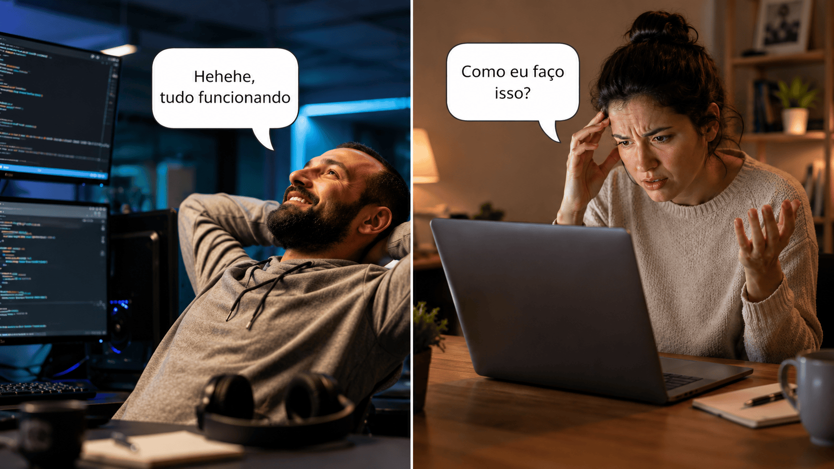 A primeira vez que alguém usou meu sistema