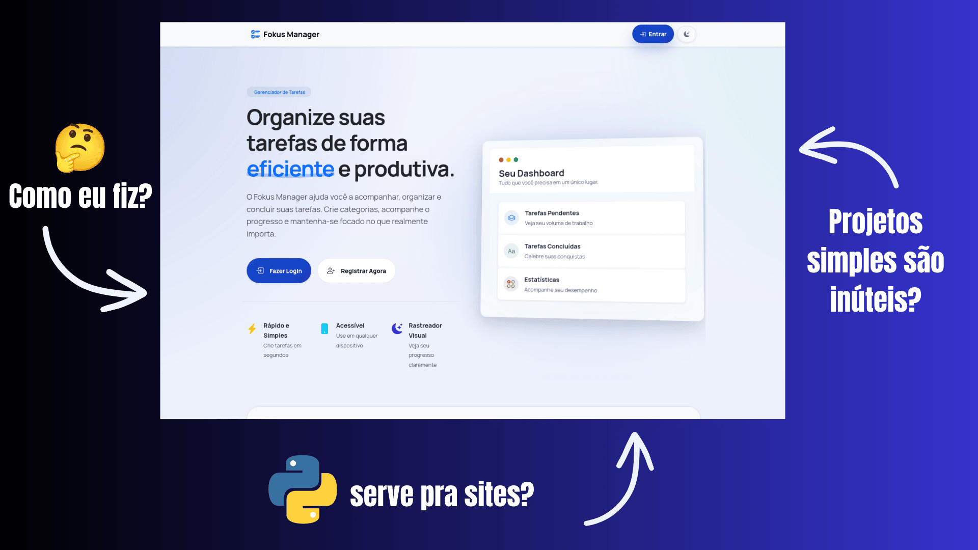 Como eu fiz um site com Python