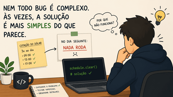 Passei mais de 1 dia num bug… e a solução era uma linha